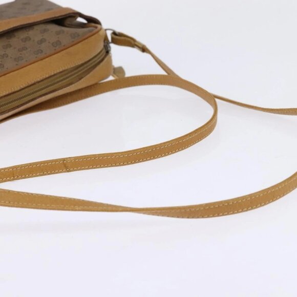 GUCCI Micro GG Supreme Shoulder Bag PVC Beige Gold Auth BA5707 - Picture 6 of 16